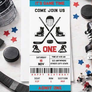 Invitation C'est l'heure du match de hockey - Billet pour un 