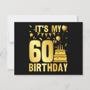 Invitation C'est ma 60e fête