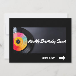 Invitation C'est mon anniversaire Bruh