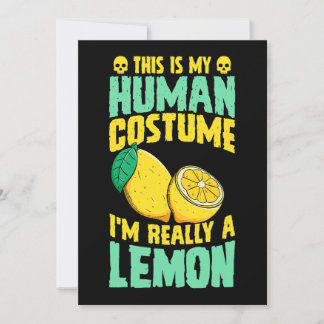 Invitation C'Est Mon Costume Humain Je Suis Vraiment Un Hallo