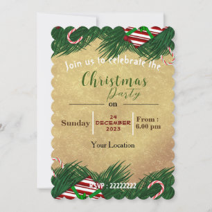 Invitation C'est pour célébrer Noël