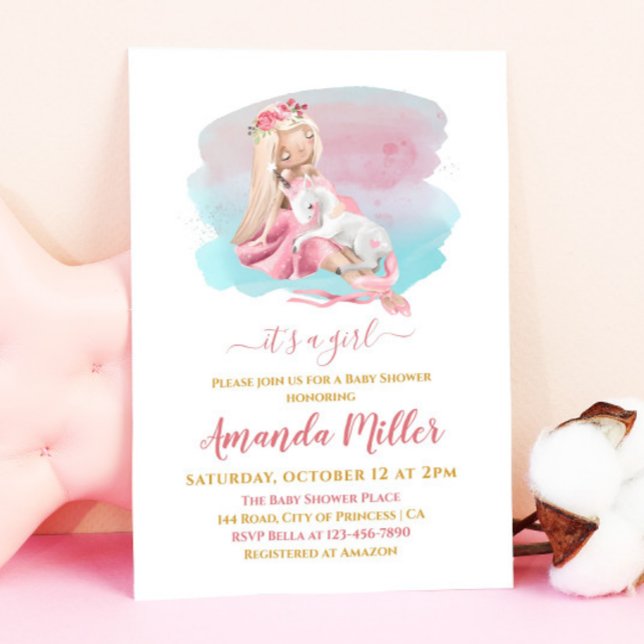 Invitation C'est un Baby shower Ballerina magnifique fille (Créateur téléchargé)