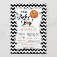C'est un Baby shower de basket-ball pour bébé garç