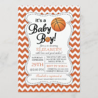 C'est un Baby shower de basket-ball pour bébé garç