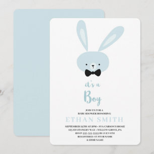 Invitation C'est un Baby shower de lapin mignon