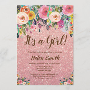 Invitation C'est un Baby shower de Parties scintillant d'or p