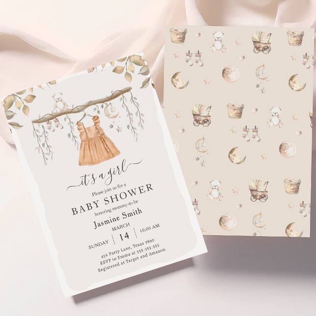 Invitation C'est un Baby shower de pouponnière bohème (Créateur téléchargé)