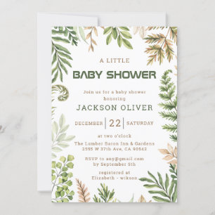 Invitation C'est un Baby shower de Safari Garçon