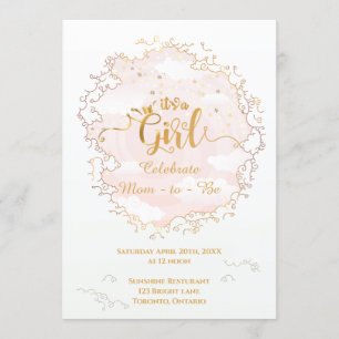 Invitation C'est un Baby shower féminin