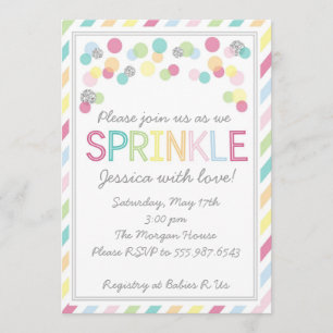 Invitation C'est un Bébé saupoudré !Invitation Baby shower