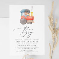 C'est un garçon. Aquarelle mignonne baby shower ou