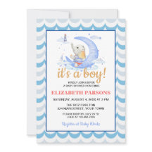 C'est un garçon Baby Shower Marin Lunaire