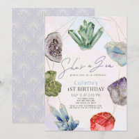 C'est un Gem Crystals Gemstone Géologie 1er annive