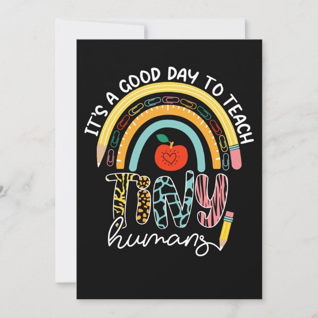 Invitation C'est une bonne journée pour apprendre à de minusc (Devant)