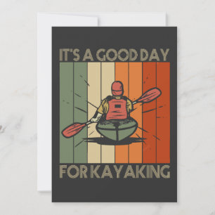 Invitation C'est une bonne journée pour Kayaking Funny Outdoo