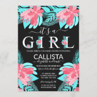 C'est une citation de fille Baby shower Turquoise