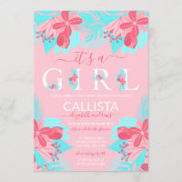 C'est une citation de fille Baby shower Turquoise
