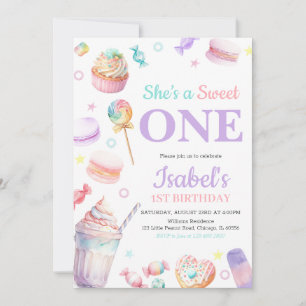 Invitation C'est une douce fête d'anniversaire