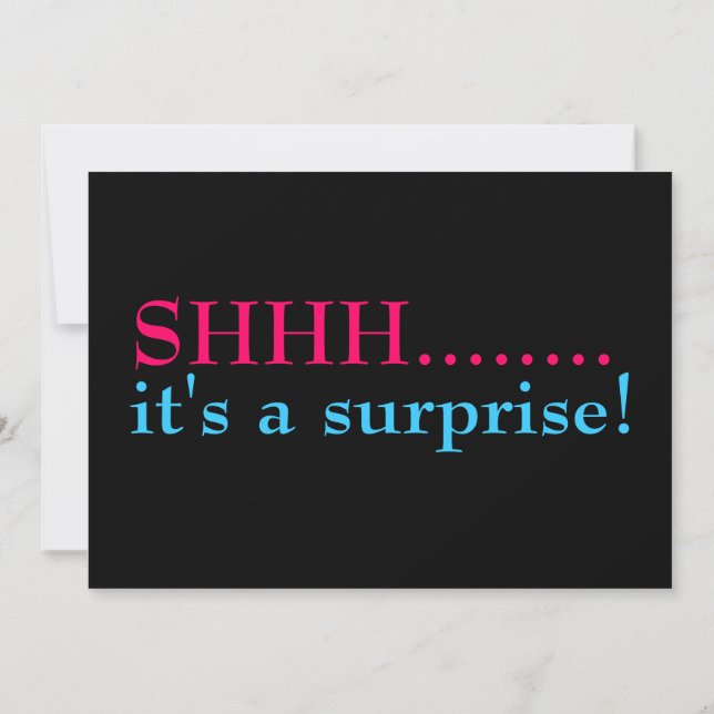 Invitation C'est une fête d'anniversaire surprise ! TRENTE (Dos)