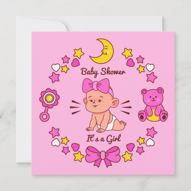 Invitation C'est une fille (Devant)