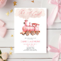 C'est une fille ! Baby shower ferroviaire Vintage 