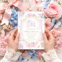 C'est une fille Fête bébé arc floral fantaisiste