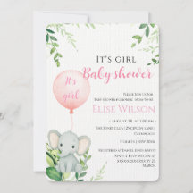 C'est une fille ! Petit bébé éléphant mignon avec 