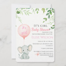 C'est une fille ! Petit bébé éléphant mignon avec 