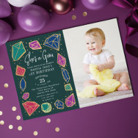 C'est une Gem Crystals Gemstone Kid Photo Annivers