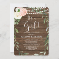C'est une Girl Rustic lumières rose verdure douche