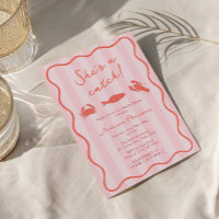 C'est Une Prise Crevette Rose Et Orange Baby Showe