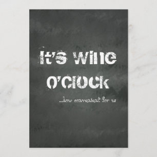 Invitation C'est Wine O'Clock