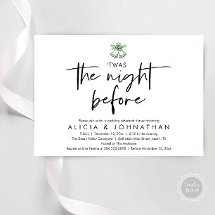 Invitation C'Était La Nuit Précédente, Dîner De Répétition Ma