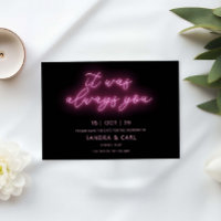 C'était toujours toi Neon Glow Light Enregistrer l