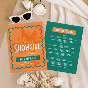 Invitation Cette épouse est une showgirl, dernier spectacle e