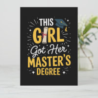 Cette fille a obtenu son diplôme de master en 2026