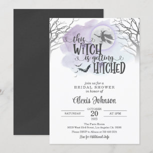Invitation Cette sorcière se fait Fête des mariées