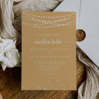 Chaîne rustique Lumières Jaune Nuestra Boda Mariag