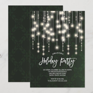 Invitation Chaînes Classy de lumières Christma Party Invitati