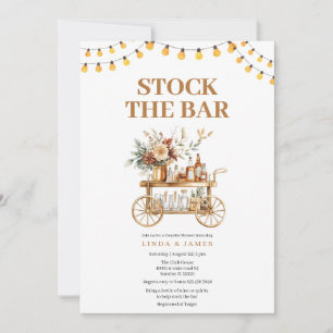Invitation Chaînes lumineuses Stock Le Bar Douche Couple
