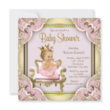 Chaise Rose Élégante Perles Rose Or Baby Shower