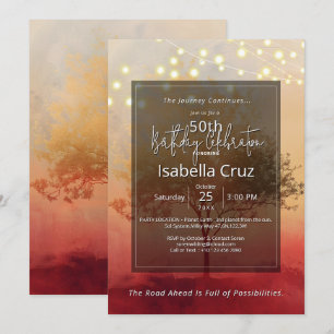 Invitation Chaleur enracinée   Design minimaliste