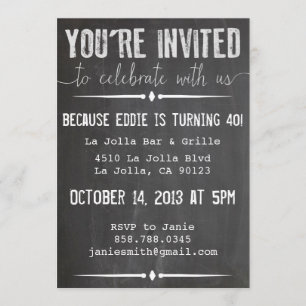 Invitation Chalkboard