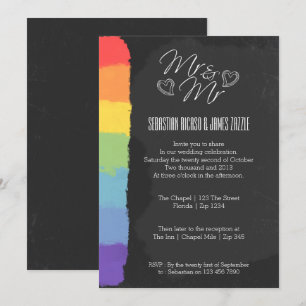 Invitation Chalkboard Heart Doodle avec Mariage détail de la 