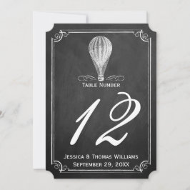 Invitation Chalkboard Hot Air Balloon Collection Mariage