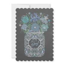 Chalkboard Lacy Mason Baby shower C'est un garçon