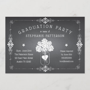 Invitation Chalkboard Mason Jar
