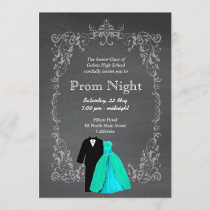 Invitation Chalkboard Prom