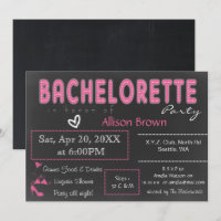 Chalkboard rose Lingerie Douche Bachelorette