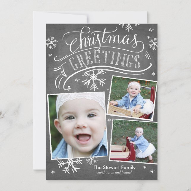 Invitation Chalkboard Salutations Collection (Devant)